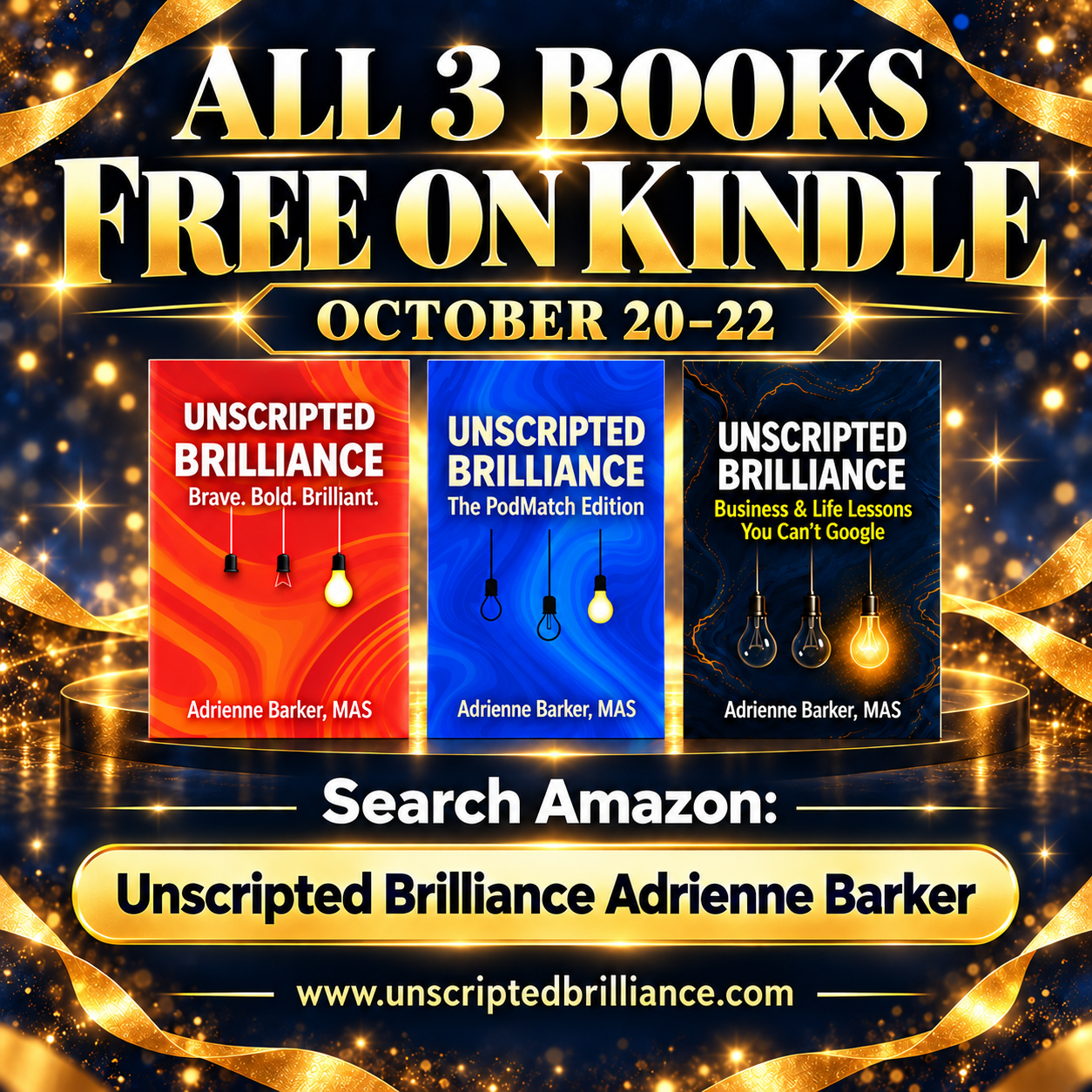 Unscripted Brilliance Collection Reaches No. 1 in Five Amazon Free Kindle Categories
